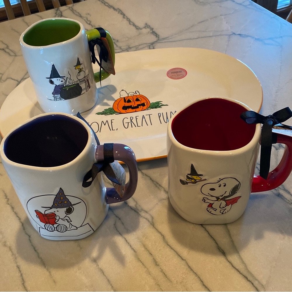 Rae Dunn Peanuts Halloween Set